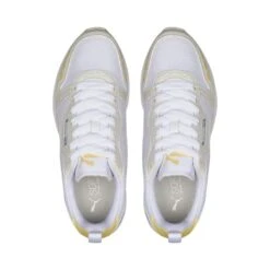 BASKETS DE MARCHE FEMME PUMA R78 BLANCHE ROSE JAUNE -Chaussures Boutique baskets de marche femme puma r78 blanche rose jaune 3