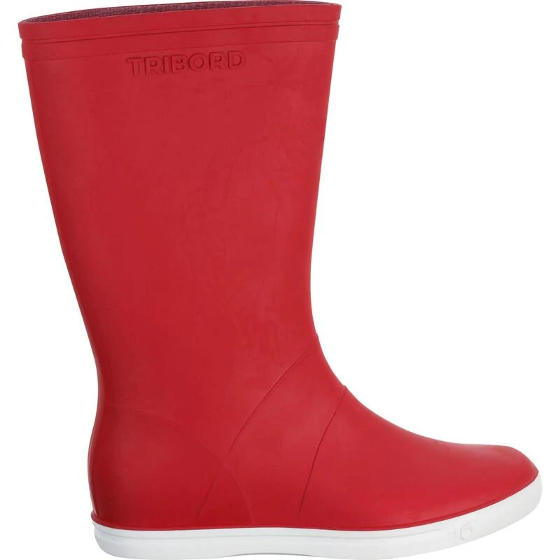 Tribord Bottes De Pluie Adulte SAILING 100 Rouge 4 Tribord Bottes De Pluie Adulte SAILING 100 Rouge – Image 2