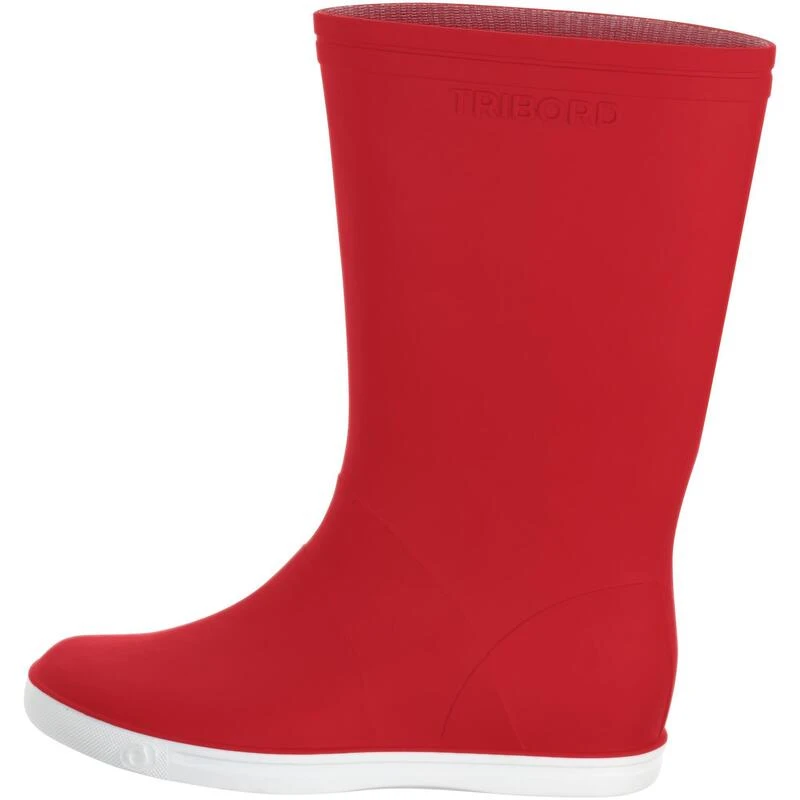 Tribord Bottes De Pluie Adulte SAILING 100 Rouge 5 Tribord Bottes De Pluie Adulte SAILING 100 Rouge – Image 3