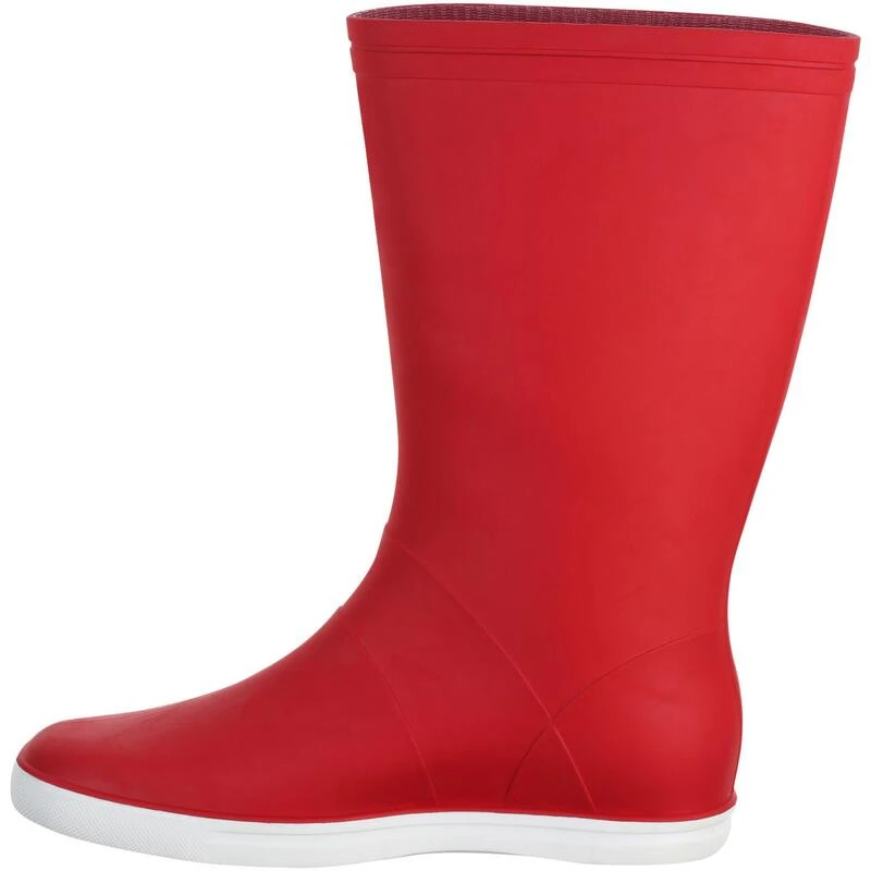 Tribord Bottes De Pluie Adulte SAILING 100 Rouge 6 Tribord Bottes De Pluie Adulte SAILING 100 Rouge – Image 4
