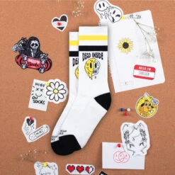 Chaussettes American Socks Dead Inside - Mid High -Chaussures Boutique chaussettes american socks dead inside mid high 2