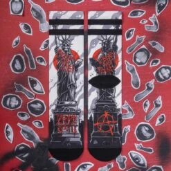 Chaussettes American Socks Freedom Is A Lie - Mid High -Chaussures Boutique chaussettes american socks freedom is a lie mid high 5