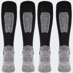 Chaussettes De Ski | 2 Paires Mi-bas Rembourrés | Femmes & Hommes | Noir 12 Chaussettes De Ski | 2 Paires Mi-bas Rembourrés | Femmes & Hommes | Noir -Chaussures Boutique chaussettes de ski 2 paires mi bas rembourres femmes and hommes noir 3