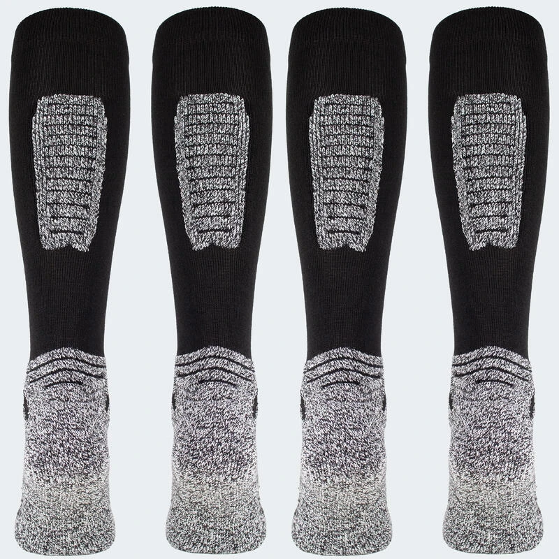 Chaussettes De Ski | 2 Paires Mi-bas Rembourrés | Femmes & Hommes | Noir 6 Chaussettes De Ski | 2 Paires Mi-bas Rembourrés | Femmes & Hommes | Noir – Image 4