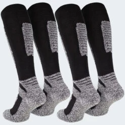 Chaussettes De Ski | 2 Paires Mi-bas Rembourrés | Femmes & Hommes | Noir 13 Chaussettes De Ski | 2 Paires Mi-bas Rembourrés | Femmes & Hommes | Noir -Chaussures Boutique chaussettes de ski 2 paires mi bas rembourres femmes and hommes noir 4