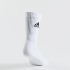 CHAUSSETTES DE SPORT HAUTES ADIDAS GRIS BLANC NOIR LOT DE 3 -Chaussures Boutique chaussettes de sport hautes adidas gris blanc noir lot de 3 8