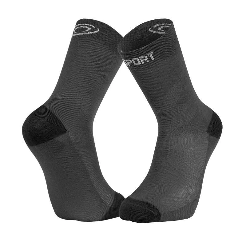 BV Sport Chaussettes DOUBLE GR HAUTE "MERINOS" Anthracite 3 BV Sport Chaussettes DOUBLE GR HAUTE "MERINOS" Anthracite