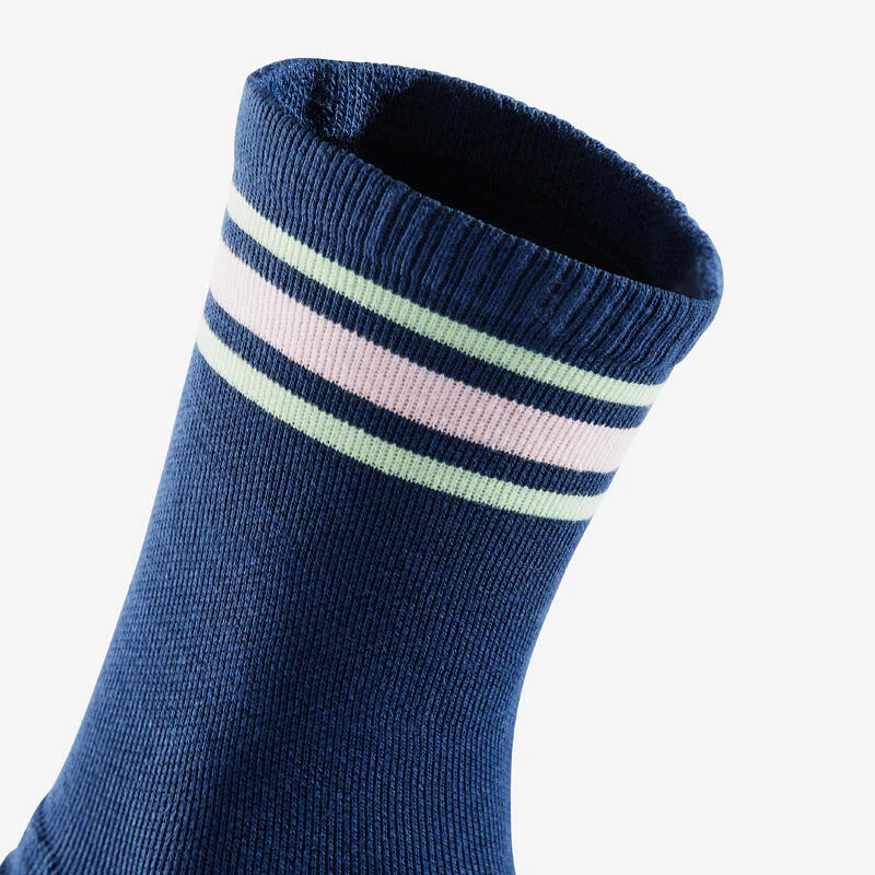 Chaussettes Hautes Bleu Beige - Lot De 2 Paires 11 Chaussettes Hautes Bleu Beige - Lot De 2 Paires – Image 9