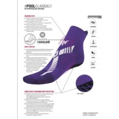 Chaussettes Natation Adulte Piscine Antidérapantes Antibactérien Bleu Clair -Chaussures Boutique chaussettes natation adulte piscine antiderapantes antibacterien bleu clair 3