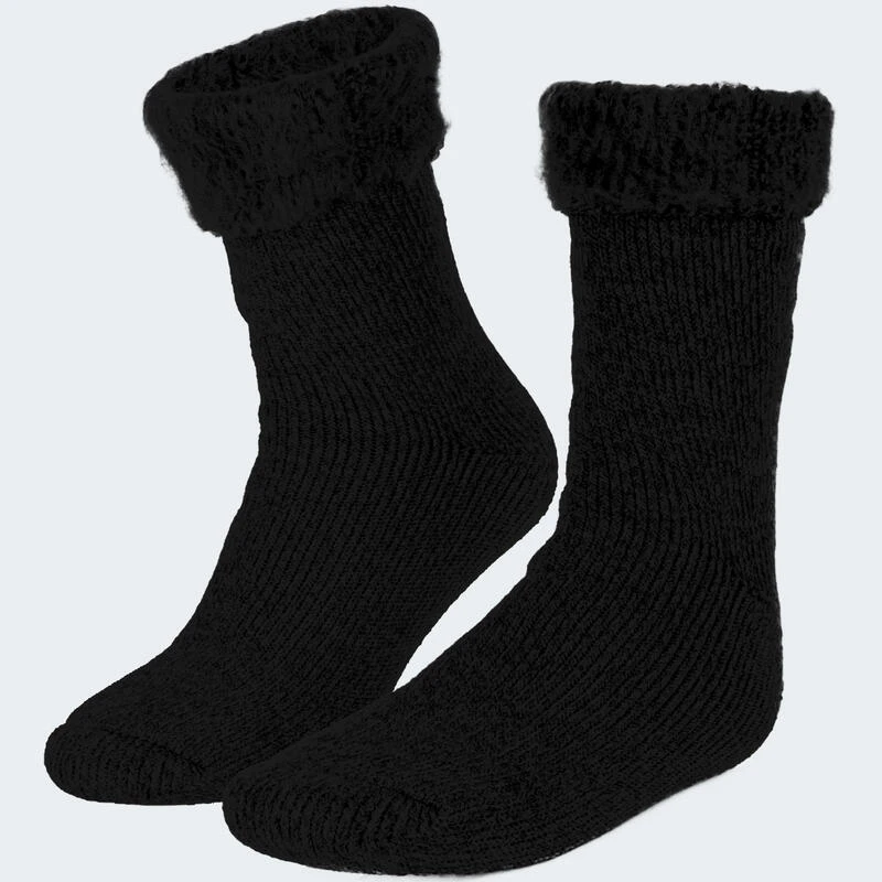 Chaussettes Thermiques 'fleecy' | Femme | Taille Unique | Noir 4 Chaussettes Thermiques 'fleecy' | Femme | Taille Unique | Noir – Image 2