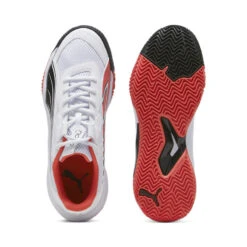 Chaussures De Padel NOVA Court PUMA White Black Active Red -Chaussures Boutique chaussures de padel nova court puma white black active red 5