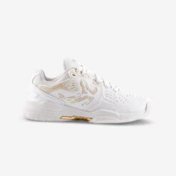 Artengo Chaussures De Tennis Femme TS560 Blanc Cassé Terre Battue