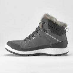 Quechua Chaussures En Cuir Chaudes Imperméables De Randonnée Neige - SH900 Mid - Femme -Chaussures Boutique chaussures en cuir chaudes impermeables de randonnee neige sh900 mid femme 2