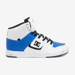 CHAUSSURES MONTANTES DE SKATE POUR ENFANT DC SHOES CURE BLEU ET BLANC -Chaussures Boutique chaussures montantes de skate pour enfant dc shoes cure bleu et blanc 1