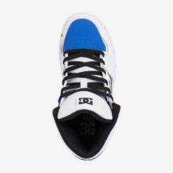 CHAUSSURES MONTANTES DE SKATE POUR ENFANT DC SHOES CURE BLEU ET BLANC -Chaussures Boutique chaussures montantes de skate pour enfant dc shoes cure bleu et blanc 5
