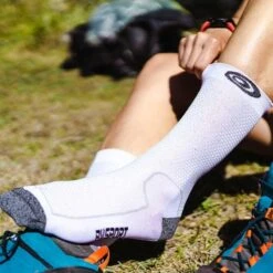 BV Sport Double Polyamide EVO Noir/gris - Socquettes Randonnée -Chaussures Boutique double polyamide evo noirgris socquettes randonnee 3