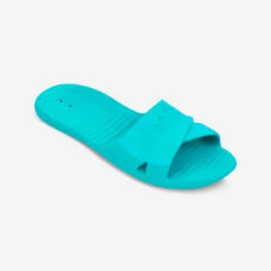 Sandale Claquette Piscine Femme SLAP 100 BASIC Bleu Mer -Chaussures Boutique sandale claquette piscine femme slap 100 basic bleu mer 3