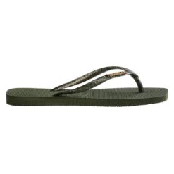 Tong à Enfiler Havaianas Slim Square Logo Metallique - Femme -Chaussures Boutique tong a enfiler havaianas slim square logo metallique femme 2