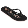 TONGS FEMME ROXY Sealetter Noires -Chaussures Boutique tongs femme roxy sealetter noires