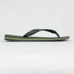Havaianas TONGS HOMME BRASIL Logo Vert Olive -Chaussures Boutique tongs homme brasil logo vert olive 2