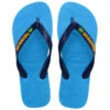 TONGS HOMME HAVAIANAS LOGO BLEU CLAIR -Chaussures Boutique tongs homme havaianas logo bleu clair