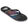 TONGS HOMME QUIKSILVER MOLOKAI Surface Noir Bleu Rouge -Chaussures Boutique tongs homme quiksilver molokai surface noir bleu rouge