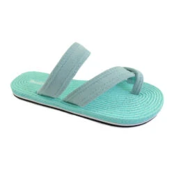 Tongs Pour Femmes Brasileras De Couleur Vert Eau Avec Semelle En Caoutchouc