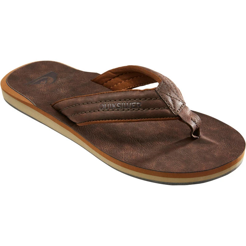 Tongs Quiksilver Carver Marron 3 Tongs Quiksilver Carver Marron